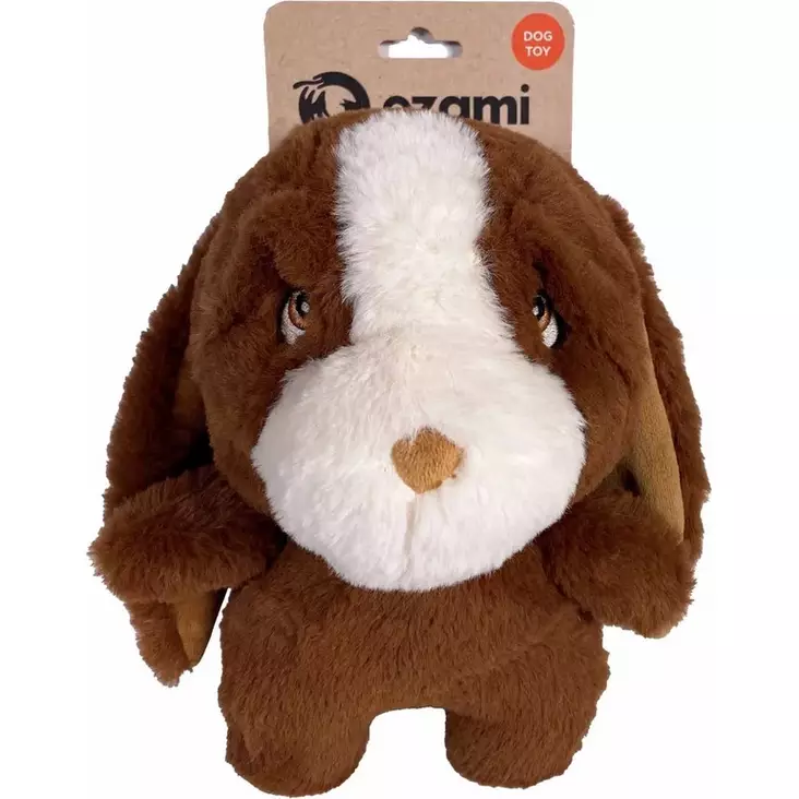 Pehmobassetti 46cm ruskea OZami - Koiran pehmolelut - 057122 - 1