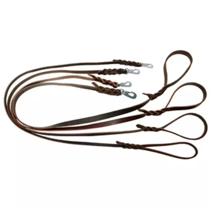 Nahkatalutin 12mmx180cm BGB-lukko ruskea Alac - Koiran nahkataluttimet - 057272 - 1