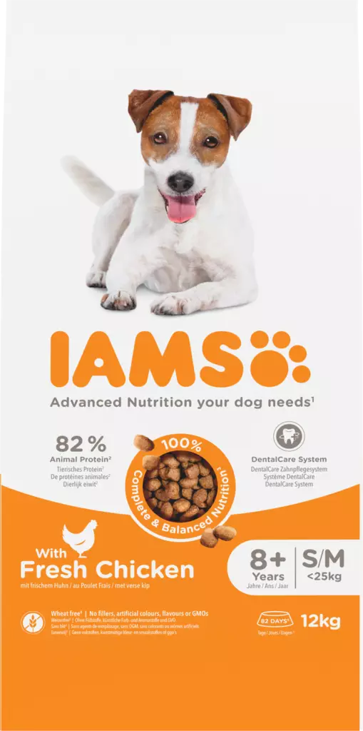 Dog Senior small/medium 12kg Iams Advanced Nutrition - Koiran kuivaruoat ikääntyville koirille - 005112 - 1