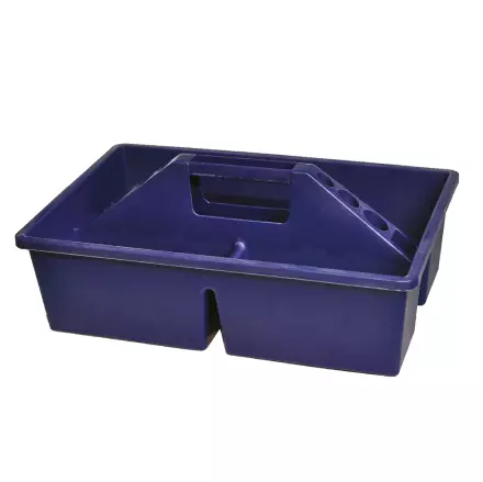 Harjalaatikko kahvalla 38x25x11cm sininen Hansbo Sport - Hevosen hoitovälineiden säilytys - 010442 - 1