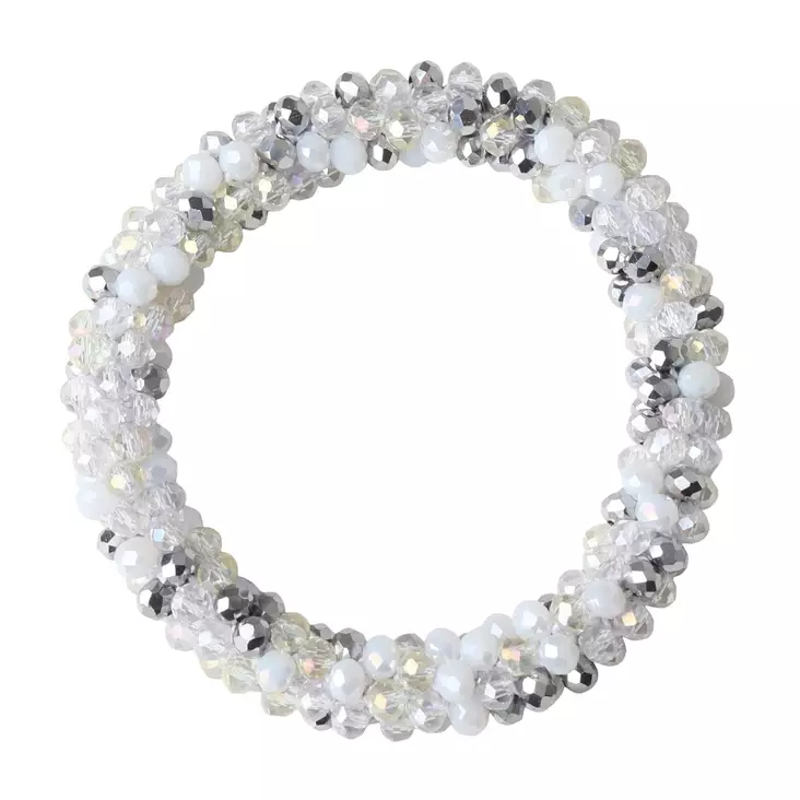 Hiusdonitsi Lily valko-kristalli SD Design - Ratsastajan asusteet - 051872 - 1