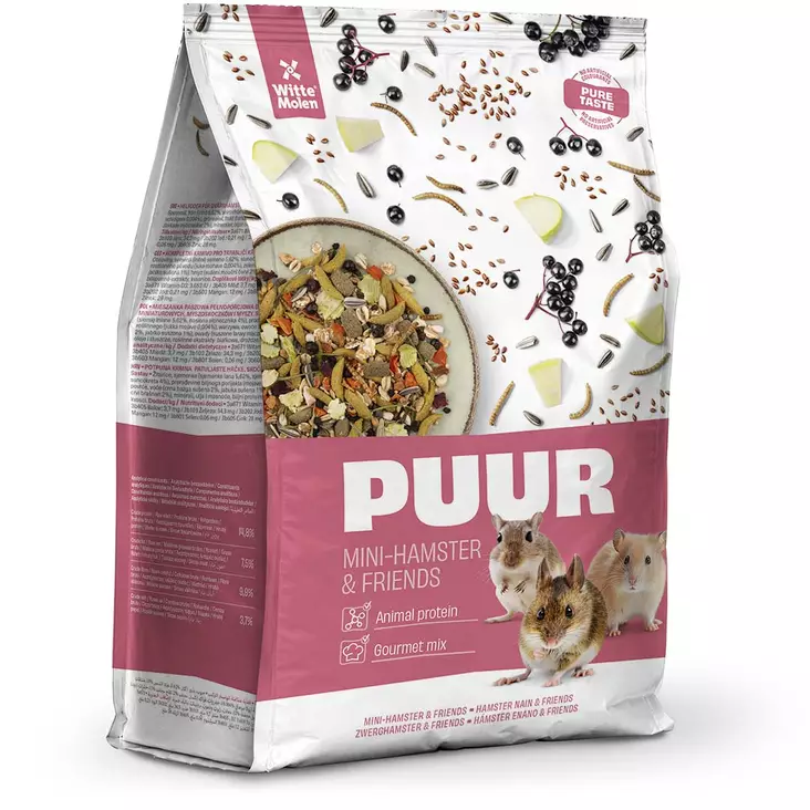 Kääpiöhamsterin ja hiiren rehuseos 400g PUUR Witte Molen - Hamsterin ja hiirien ruoka - 022622 - 4