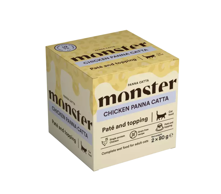 Kana 2x80g Panna Catta monster - Aikuisten kissojen säilykkeet - 058092 - 1