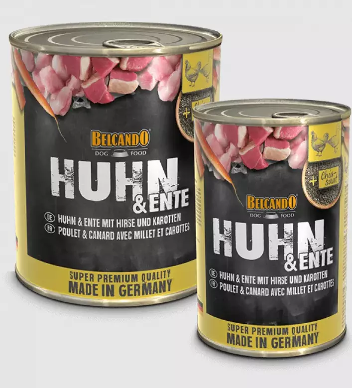 Kana Ankka hirssi porkkana Belcanco - Koiran säilykkeet aikuisille koirille - 045202 - 1