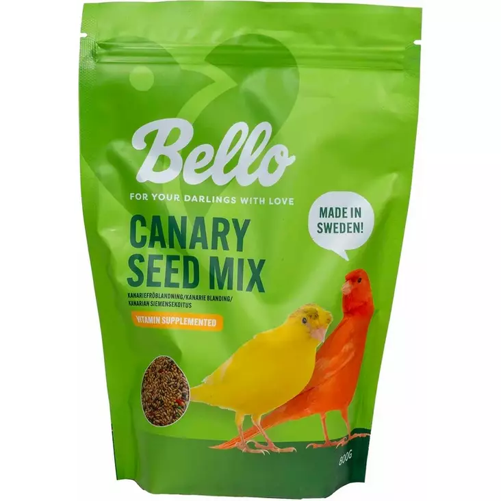 Kanarian siemenseos 800g vitaminoitu Bello - Lemmikkilintujen ruoka - 054612 - 1