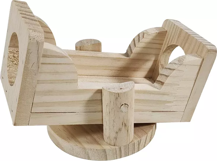 Keinulauta jyrsijöille puinen 15x9,5x10cm Companion - Pieneläinten lelut ja puuhasteltavat - 057592 - 1