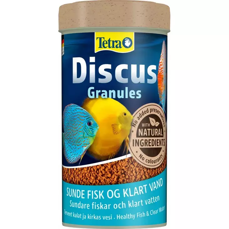 Kiekkokaloille Discus Granules 250ml Tetra - Akvaariokalojen ruokinta & lisäravinteet - 043842 - 1