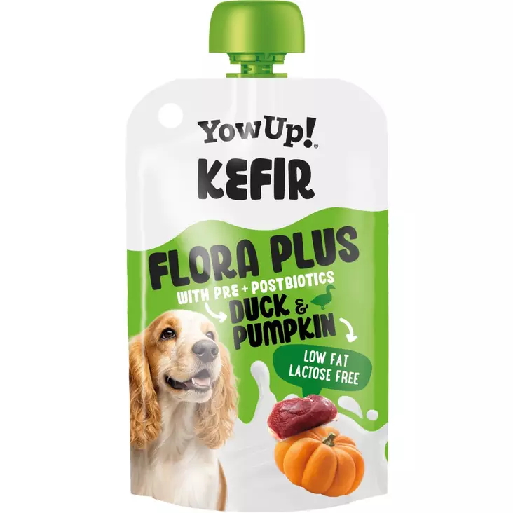 Koiran kefiiri Flora Plus ankka-kurpitsa 115g YowUp! - Koirien funktionaaliset makupalat - 058012 - 1