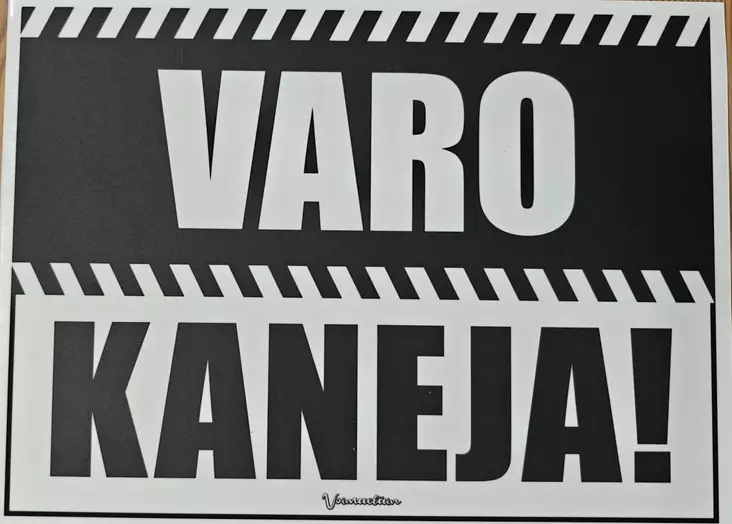 Kyltti Varo kaneja! - Varoitus- ja huomiokyltit - 054732 - 1