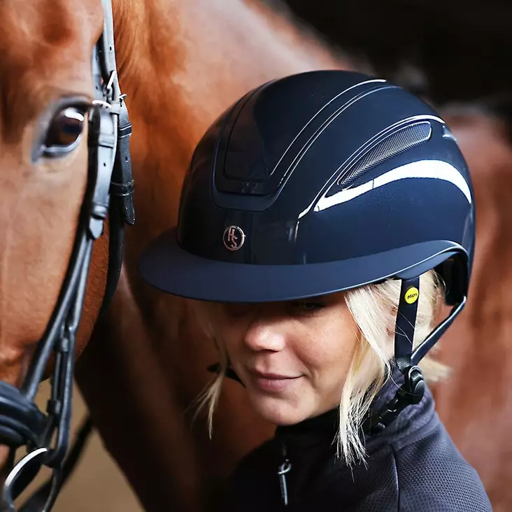 Kypärä Air Skyblue Mips tumman sininen Hansbo Sport HS - Ratsastuskypärät - 049572 - 1