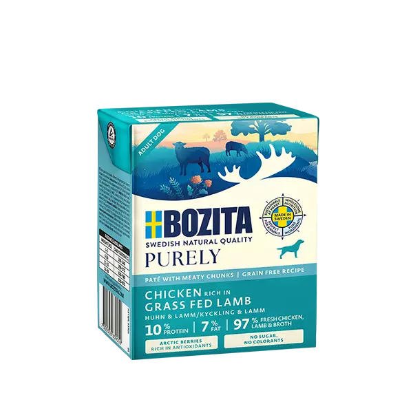 Lammas 370g Purely Pate Bozita Dog - Koiran säilykkeet aikuisille koirille - 051542 - 1