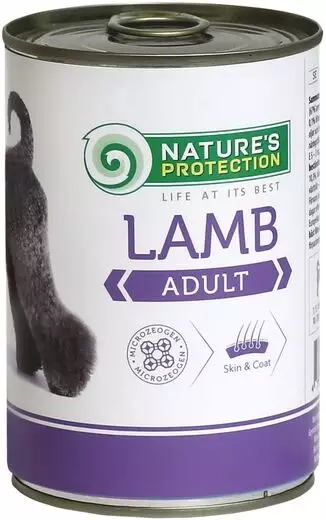 Lammas 400g prk Nature's Protection Super Premium dog - Koiran säilykkeet aikuisille koirille - 043622 - 1