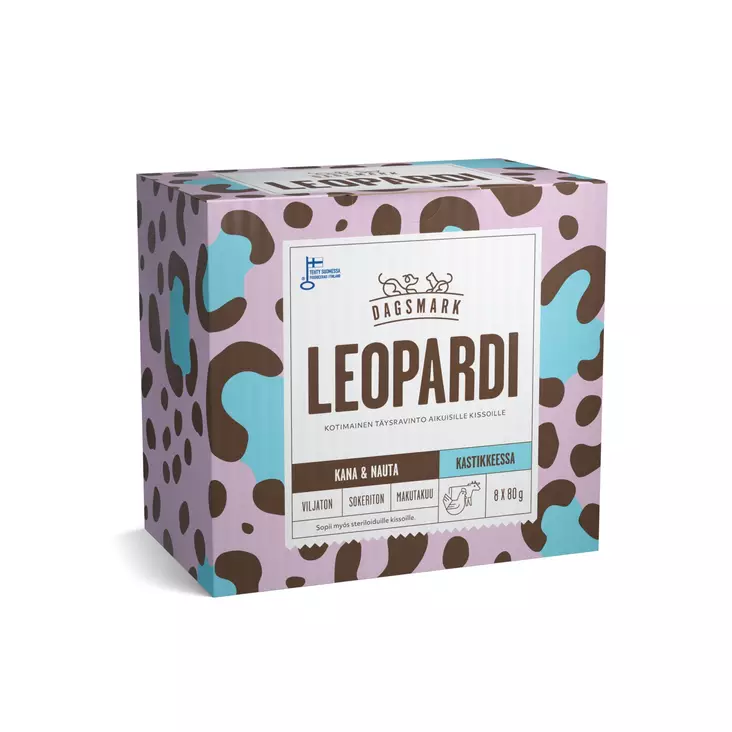 LEOPARDI 8x80g pss kastike Dagsmark - Aikuisten kissojen säilykkeet - 034422 - 2