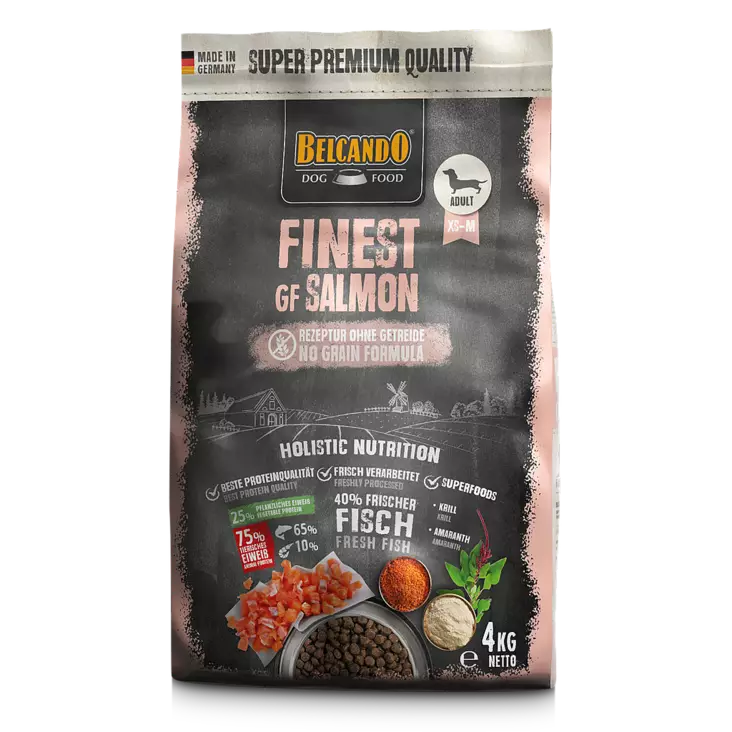 Finest Salmon Grain Free 4kg Belcando - Koiran kuivaruoat aikuisille koirille - 043532 - 1