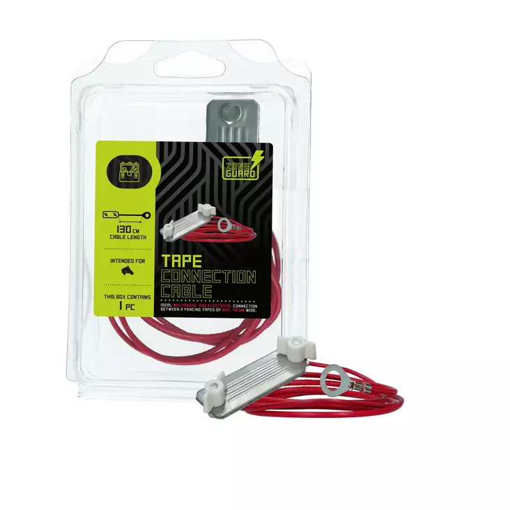 Kytkentäjohto paimeneen 130cm punainen ZoneGuard - Kotieläinten aitaustarvikkeet - 055842 - 1