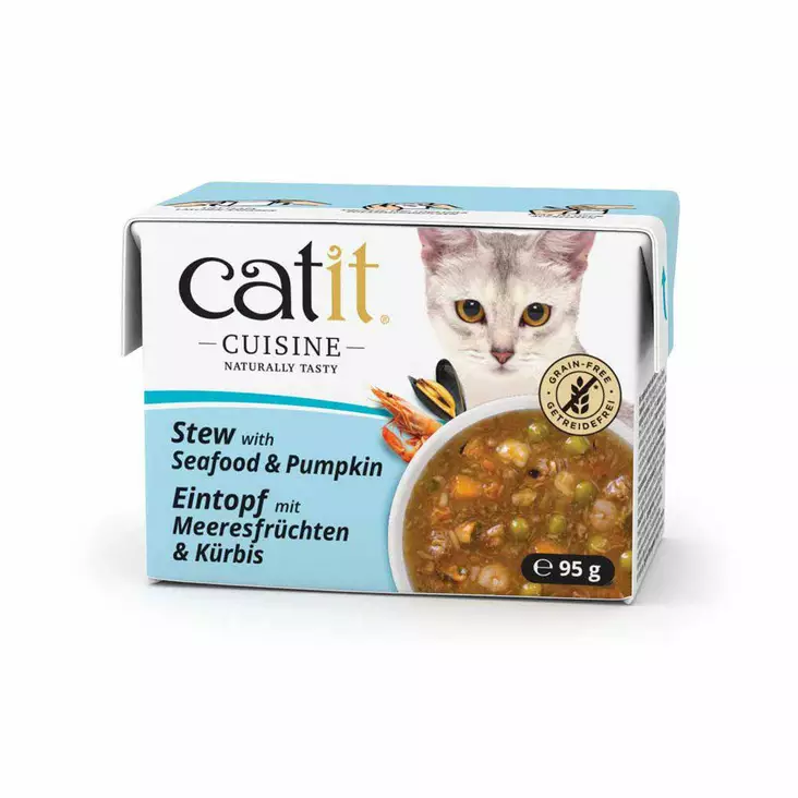 Merenelävät Stew 95g Catit Cuisine - Aikuisten kissojen säilykkeet - 046472 - 1