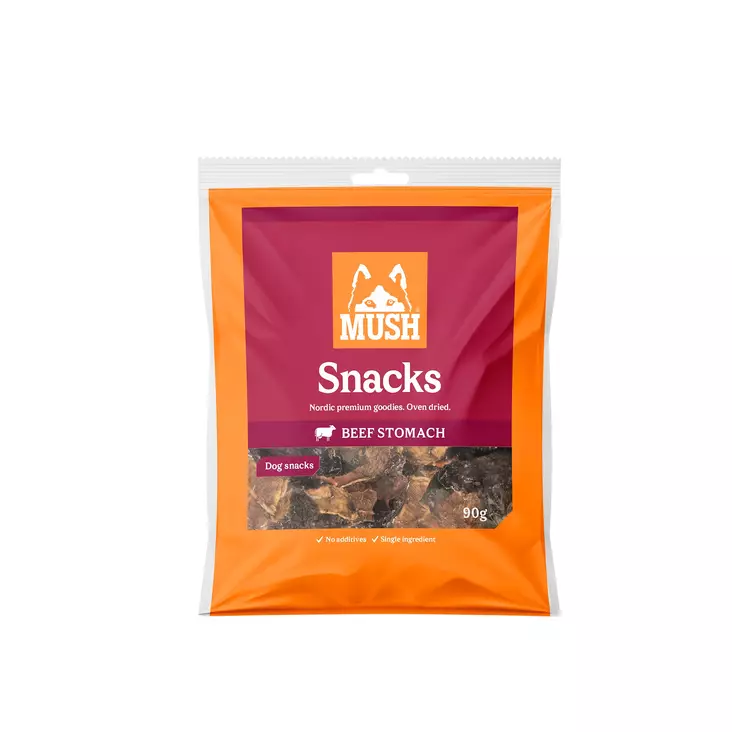 Naudanmaha 90g kuivattu Snacks MUSH - Koiran herkut ja makupalat - 059962 - 1