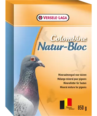 Nokkimiskivi Natur-Bloc 850g Colombine Versele Laga - Lemmikkilintujen nokka ja mineraalikivet - 055142 - 1