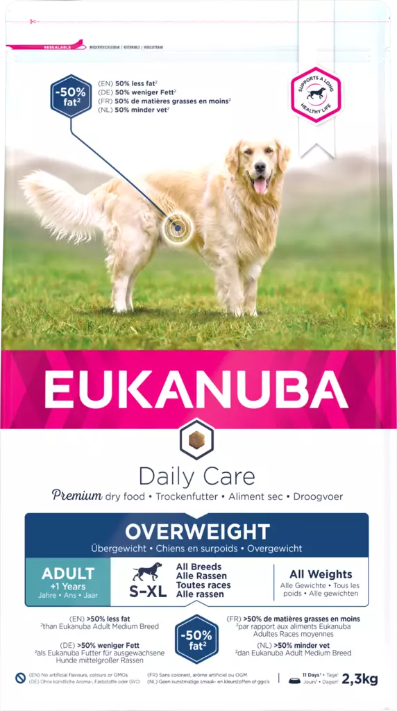 Overweight Daily Care Eukanuba - Koiran kuivaruoat aikuisille koirille - 023772 - 1