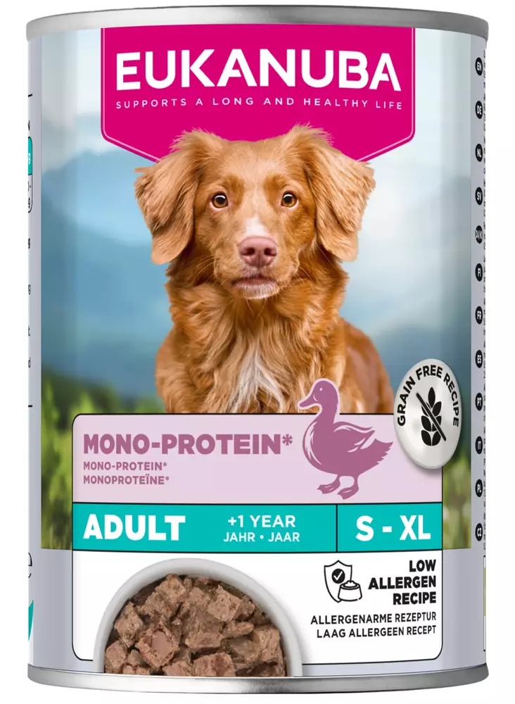 Dog Adult Ankka Mono Protein 400g Special Care Eukanuba - Koiran säilykkeet aikuisille koirille - 057362 - 1
