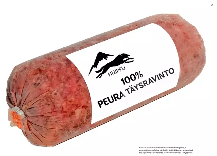 Peura 100% täysravinto 500g pakaste Huippu - Koiralle pakastelihat ja -elimet - 059482 - 1