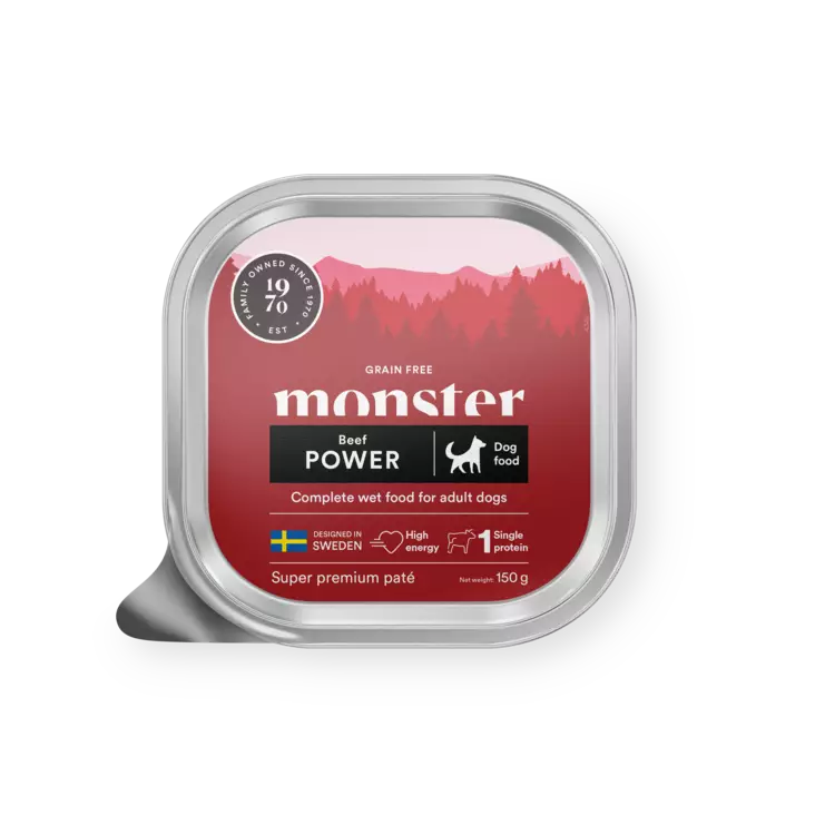 Power pate Beef 150g monster Dog - Koiran säilykkeet erityisruokavaliot - 052652 - 1