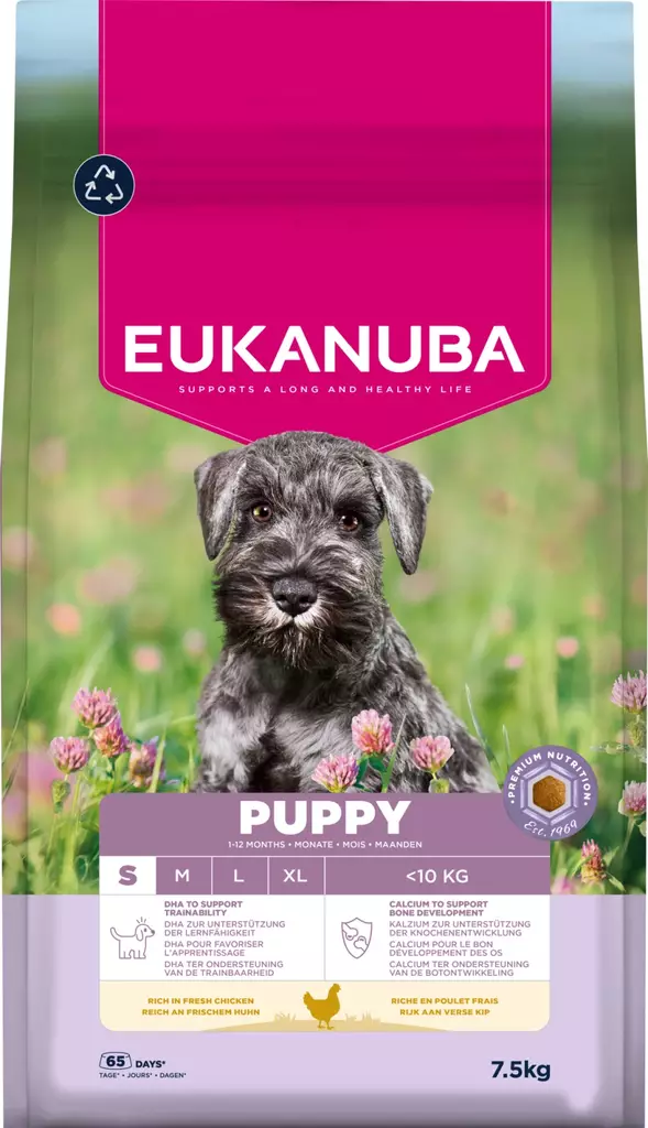 Puppy Small 7,5kg Eukanuba - Kuivaruoat pennuille ja kasvatukseen - 053722 - 2