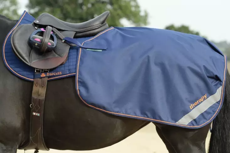 Ratsastusloimi terapeuttinen navy/orange Bucas - Hevosen terapialoimet - 030472 - 2