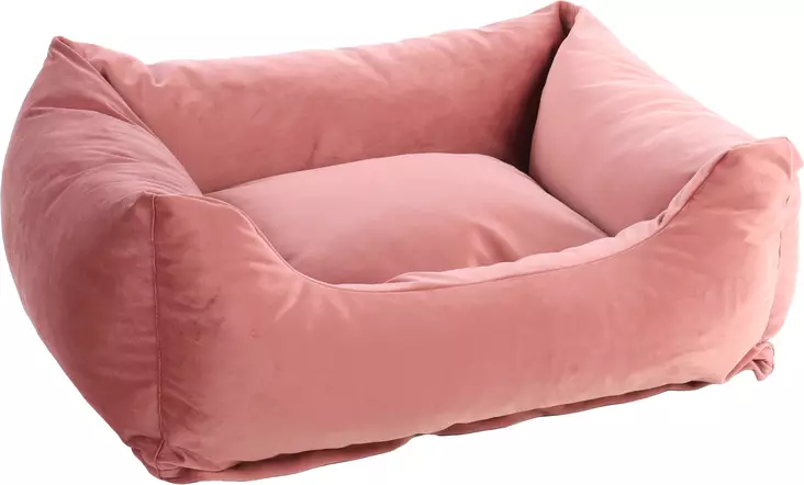 Reunapeti Elena Rectangle 80x67x22cm dusty pink Flamingo - Koiran reunalliset pedit - 057472 - 1