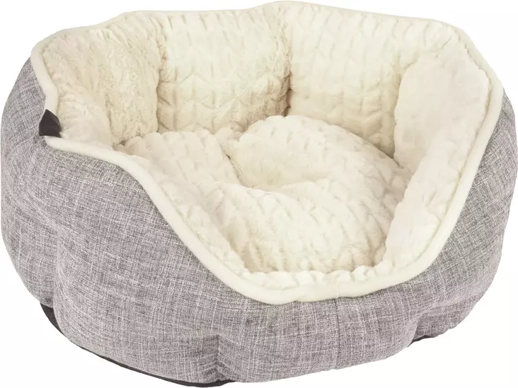 Reunapeti Zupo Octagon harmaa-valkoinen Flamingo - Koiran reunalliset pedit - 057712 - 1