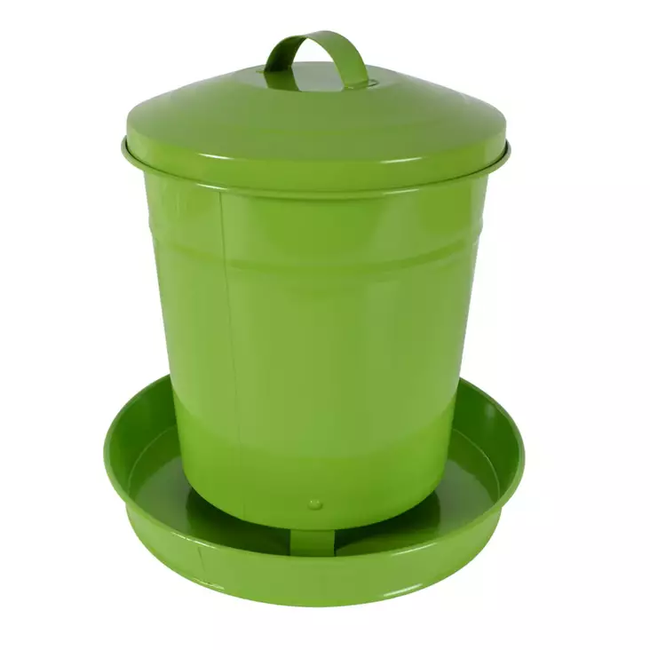 Ruokinta - automaatti 4 kg, metallinen, vihreä Gaun - Hevosen ruokinta-astiat ja ämpärit - 056682 - 1