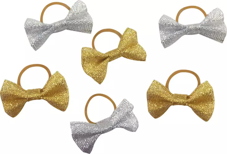 Rusetti kumilenkillä glitter 20kpl Equitheme - Hevosnäyttelyvarusteet - 056722 - 1