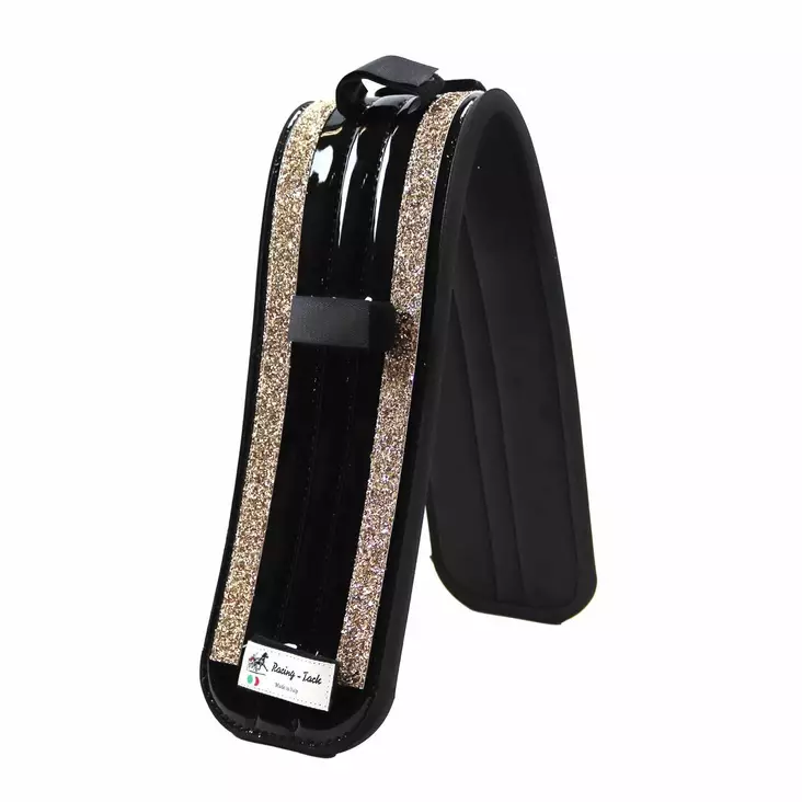 Silatyyny Super Glitter FULL musta-kulta Racing Tack - Ravurin silatyynyt ja pehmusteet - 046802 - 1