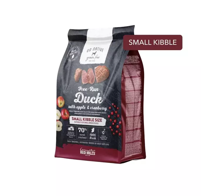 Small Breed Adult Duck with Apple and Cranberry Go Native - Koiran kuivaruoat aikuisille koirille - 037362 - 1