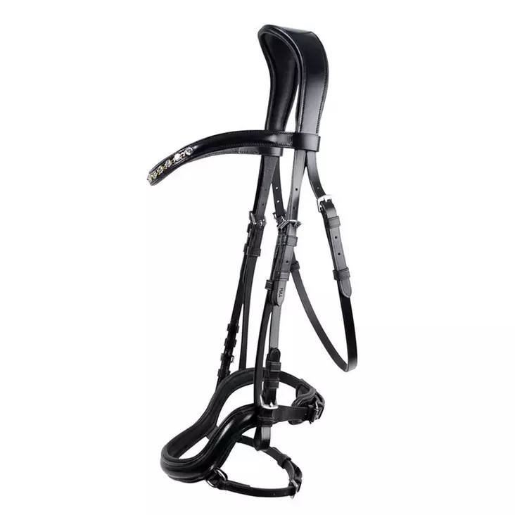 Suitset Jessie musta ilman ohjia Hansbo Sport - Ratsuhevosen suitset ja turpahihnat - 056582 - 1