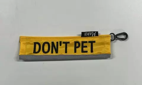 Tekstiputki DON'T PET keltainen Maike - Koiran heijastimet ja turvavalot - 050852 - 1