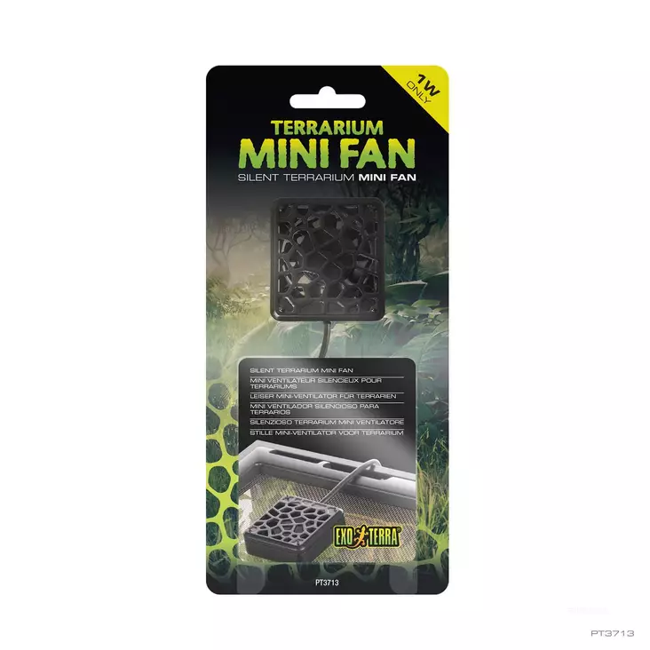 Tuuletin Terrarium Mini Fan 1W ExoTerra - Terraarion tarvikkeet ja kuivikkeet - 053892 - 1