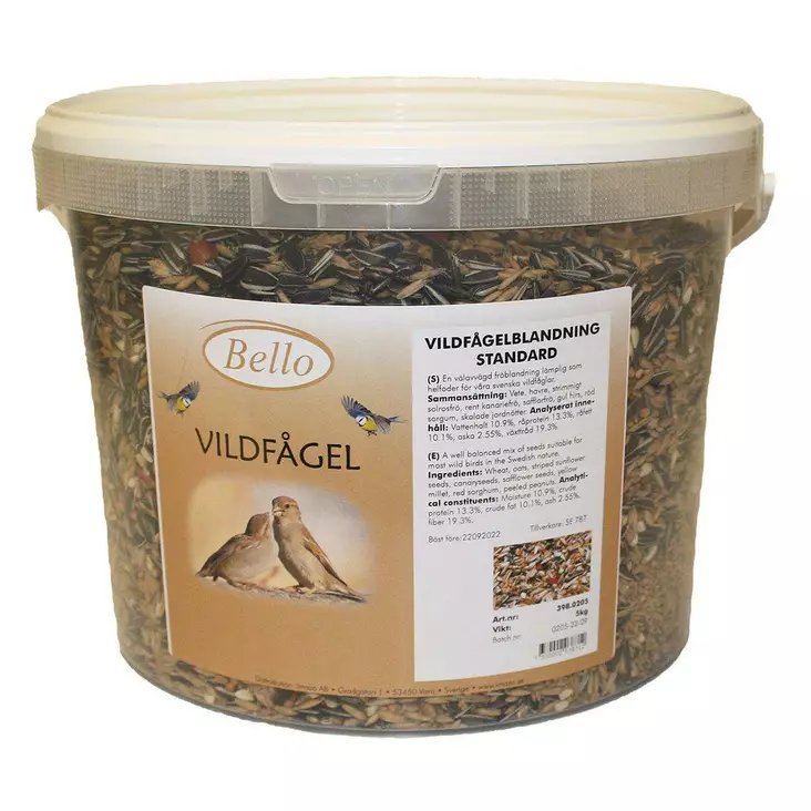 Ulkolintujen Standart siemenseos 5kg Bello - Villieläinten ja -lintujen ruokinta - 049132 - 1