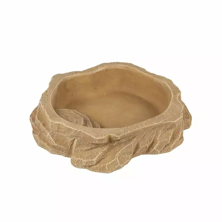 Vesi- tai ruokakuppi Sand L 20,5x18x4cm ruskea Terra Della - Terraarion tarvikkeet ja kuivikkeet - 054242 - 1