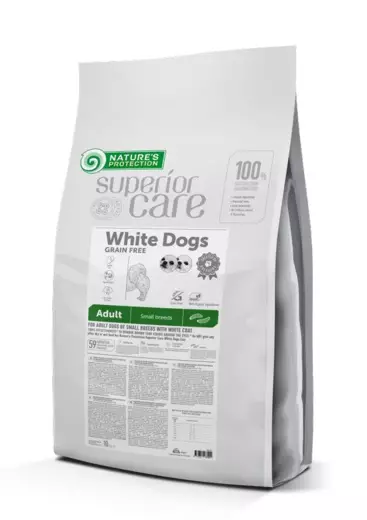 White Dogs small breeds grain free Insect 10kg Nature's Protection Superior Care - Koiran kuivaruoat aikuisille koirille - 050762 - 1