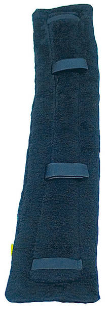 Koulusatulavyön turkistyyny 85cm musta Wahlsten - Ratsuhevosen varusteiden pehmusteet - 034153 - 1