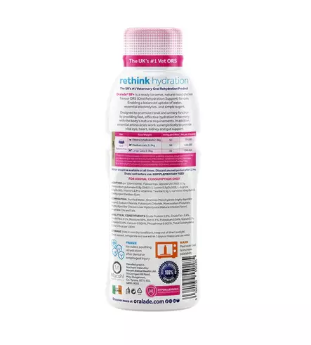 Nesteytysjuoma kissalle 330ml Oralade - Kissan vitamiinit ja lisäravinteet - 056903 - 2