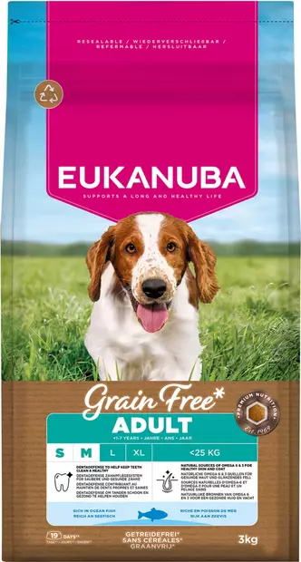 Adult Small/Medium Grain Free Ocean Fish Eukanuba - Koiran kuivaruoat aikuisille koirille - 027123 - 3