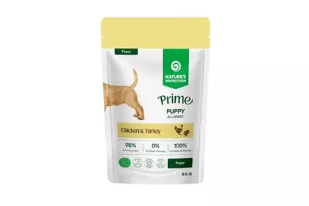 Puppy Chicken & Turkey All Breed 85g pss kastike Prime Nature's Protection - Säilykeet pennuille ja kasvatukseen - 057313 - 1