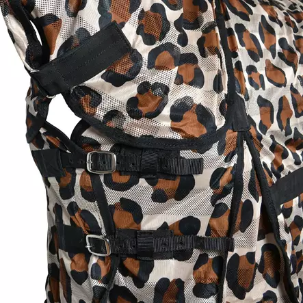 Hyönteisloimi kaulakappaleella Safari Breeze leopardikuosi Hansbo Sport HS - Hevosen hyönteis- ja UV-loimet - 056683 - 2