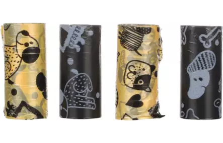 Kakkapussit 4x15kpl 22x32cm mix Flamingo - Koiran kakkapussit ja pidikkeet - 050593 - 1