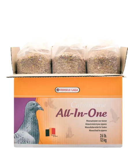 Mineraali- ja vitamiiniseos kyyhkyille All-in-One 4kg Colombine Versele Laga - Lemmikkilintujen nokka ja mineraalikivet - 055143 - 1