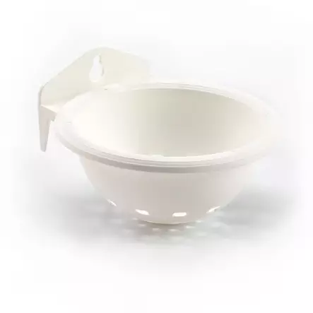 Muovinen pesä koukulla valkoinen Duvo+ - Lemmikkilintujen kylpyastiat ja pesät - 054293 - 1