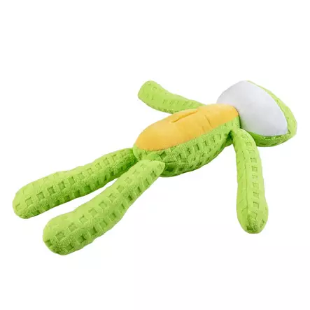 Rapiseva pehmosammakko täyttöaukolla 37x37x6cm vihreä-keltainen Duvo+ - Koiran pehmolelut - 054943 - 1