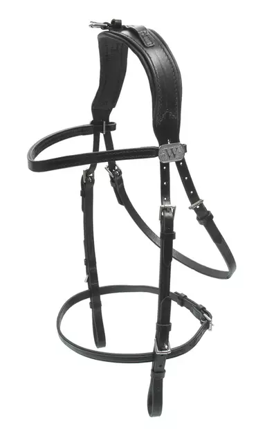 Ravisuitsi leveämpi malli nahkaa XFULL musta Wahlsten - Ravurin suitset ja turpahihnat - 054483 - 1